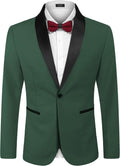 Men's Slim Fit Tuxedo Jacket One Button Blazer - Classic Formal Look