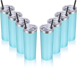 VEGOND Stainless Steel Tumblers Bulk 8 Pack for Every Occasion