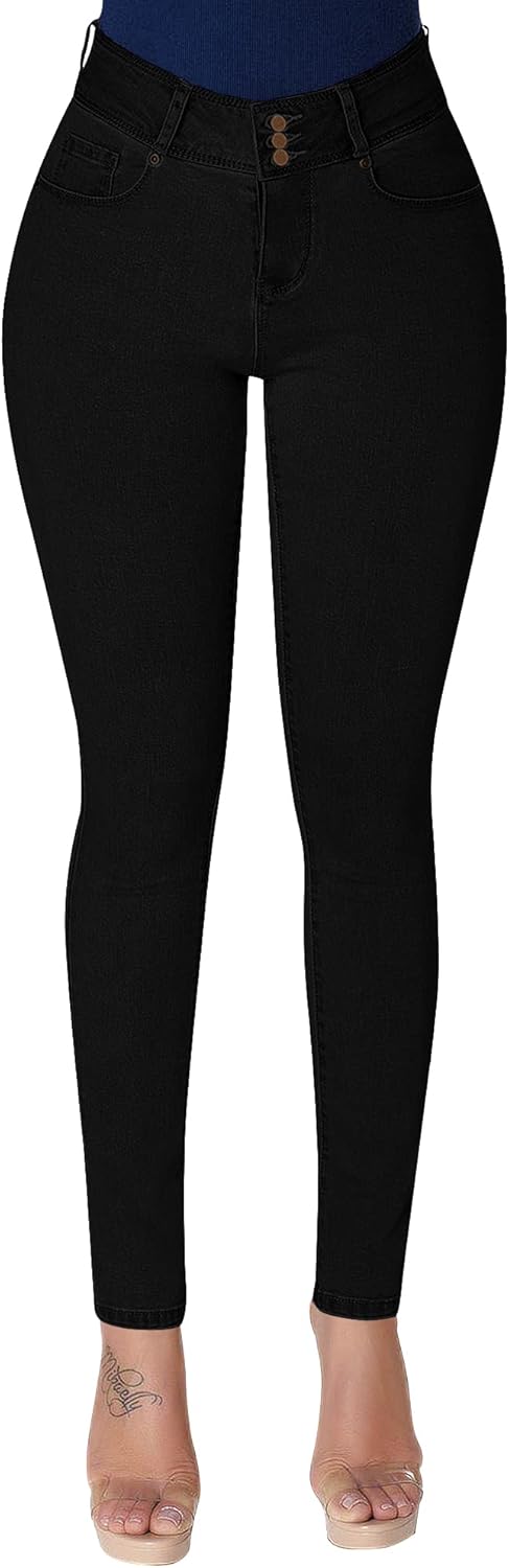 Roswear High Waisted Stretchy Skinny Curvy Jeans for Women