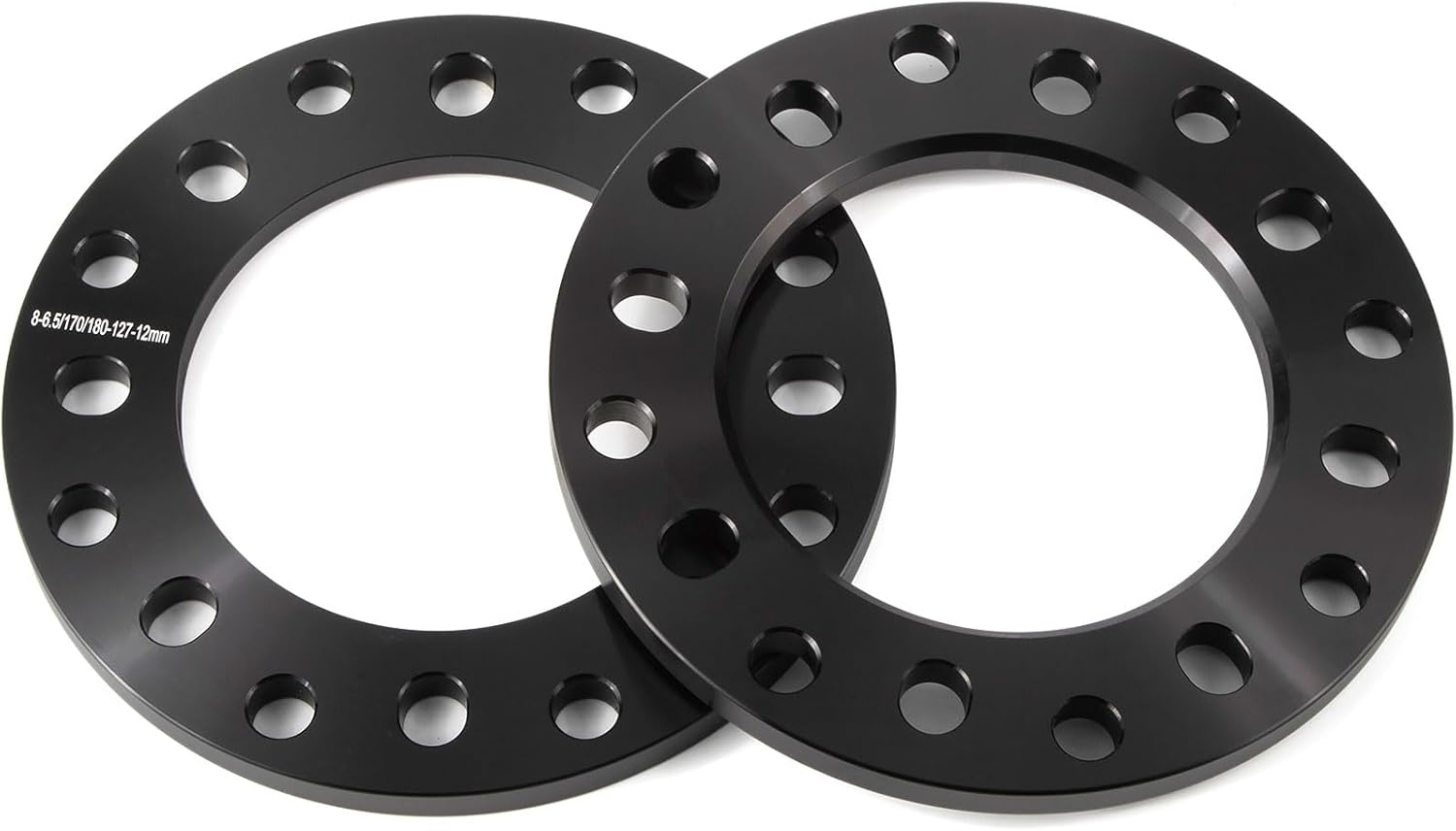 JiiinMiiin 2pcs 8 Lug 12mm Universal Wheel Spacers for Trucks