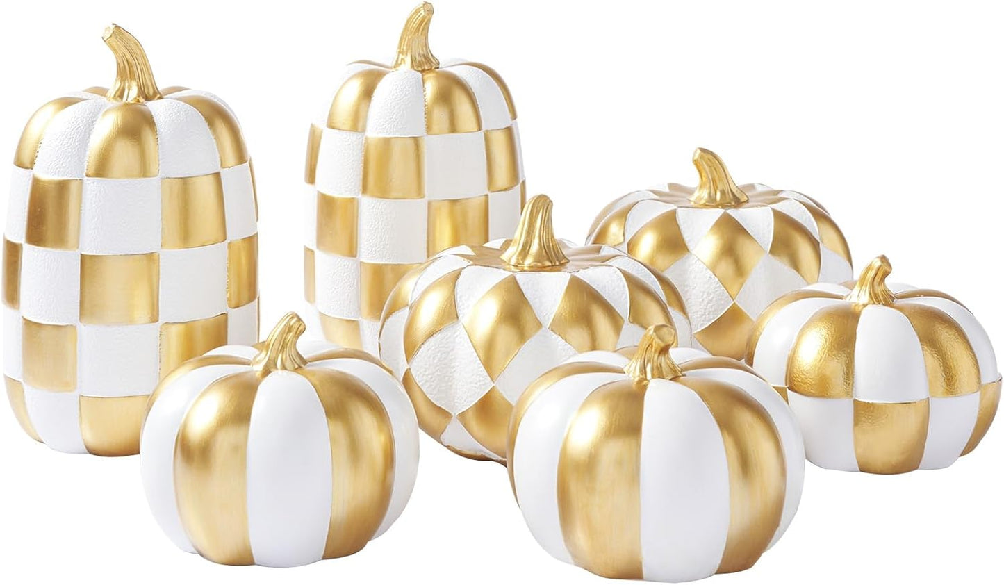 Wondrous 7PCS Fall Pumpkin Decor for Modern Home & Porch