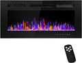 36 in Electric Fireplace Wall Mounted and Recessed - Slim Heater