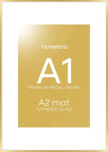 Homeforia A1 Poster Frame Gold for Stylish Home Decor