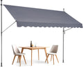 Retractable Patio Awning 138 x 47 in - Adjustable Sunshade Shelter