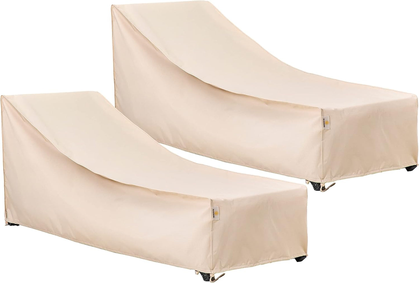Waterproof Heavy Duty Patio Chaise Lounge Chair Cover 2-Pack