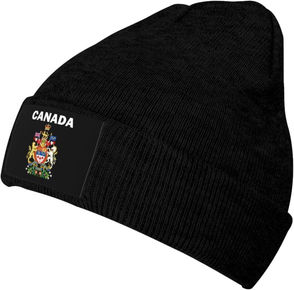 Canadian Flag Knit Beanie ~ Warm & Stretchy!
