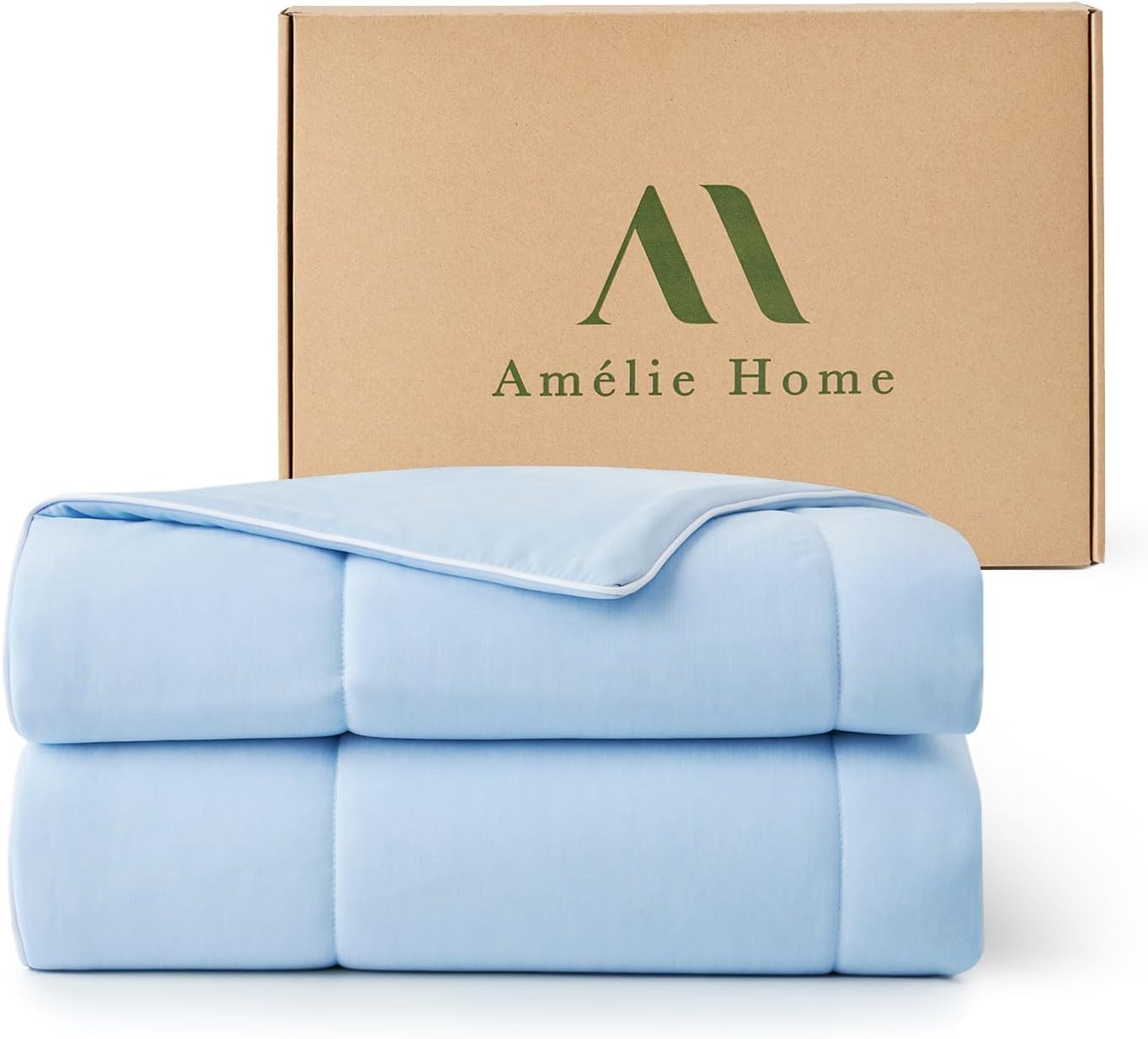 Cooling Comforter Twin Size for Hot Sleepers - Lightweight Quilt