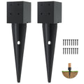 4x4 Fence Post Anchor Ground Spike 16in - Stable, Rust-Resistant