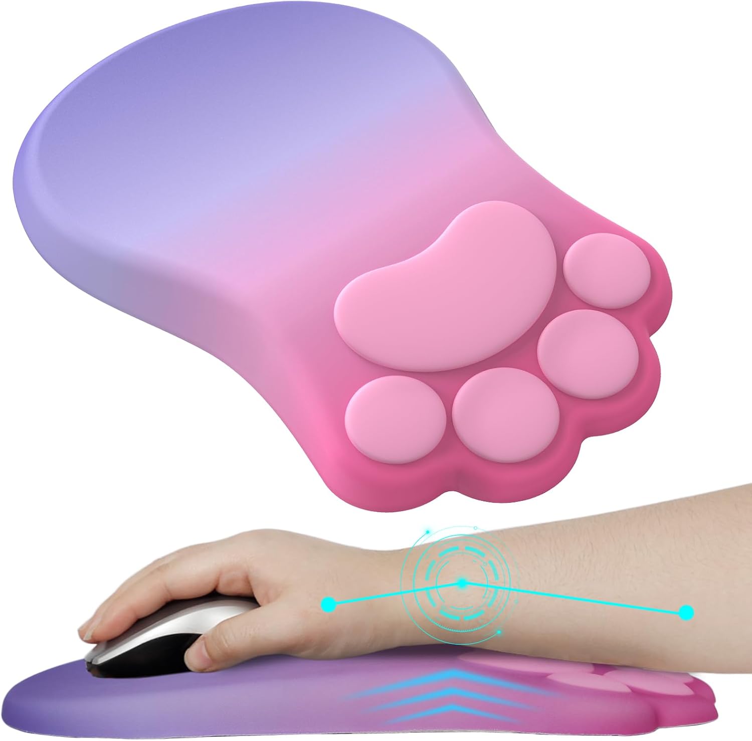 Cat Paw Ergo Mouse Pad - Comfort & Support