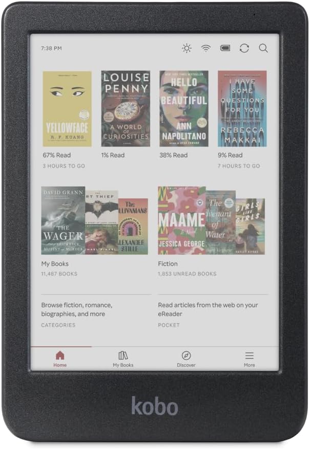 Kobo Clara Colour eReader with 6 Glare-Free E Ink Display