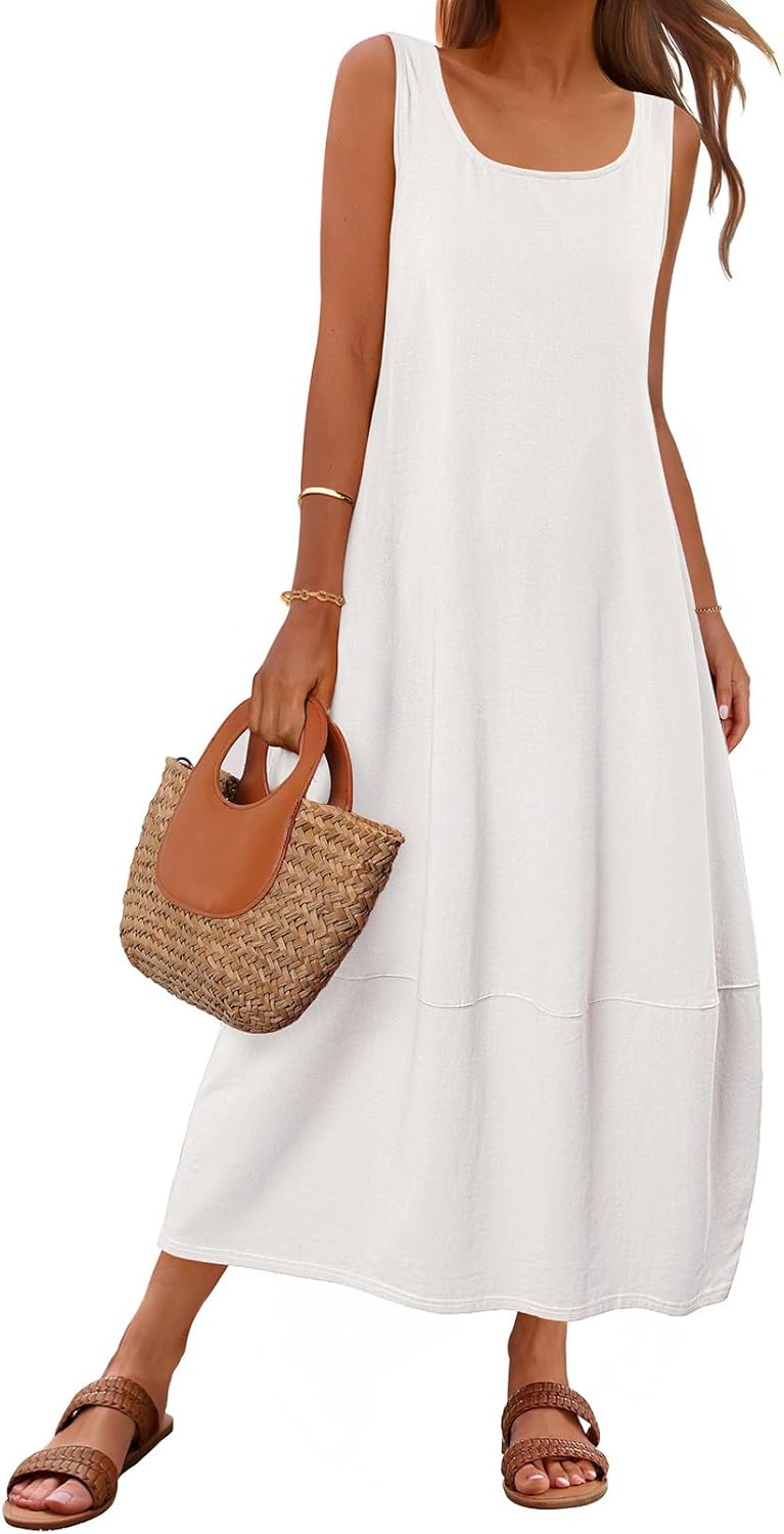 Stylish Women's Casual Maxi Sundress for Summer Beach Fun