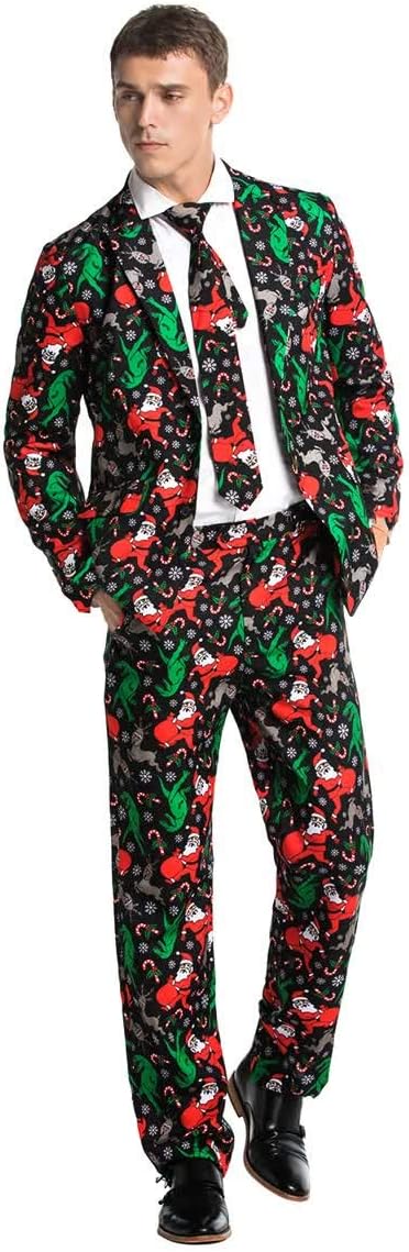 Men's Christmas Party Suit Funny Costume for Festive Fun