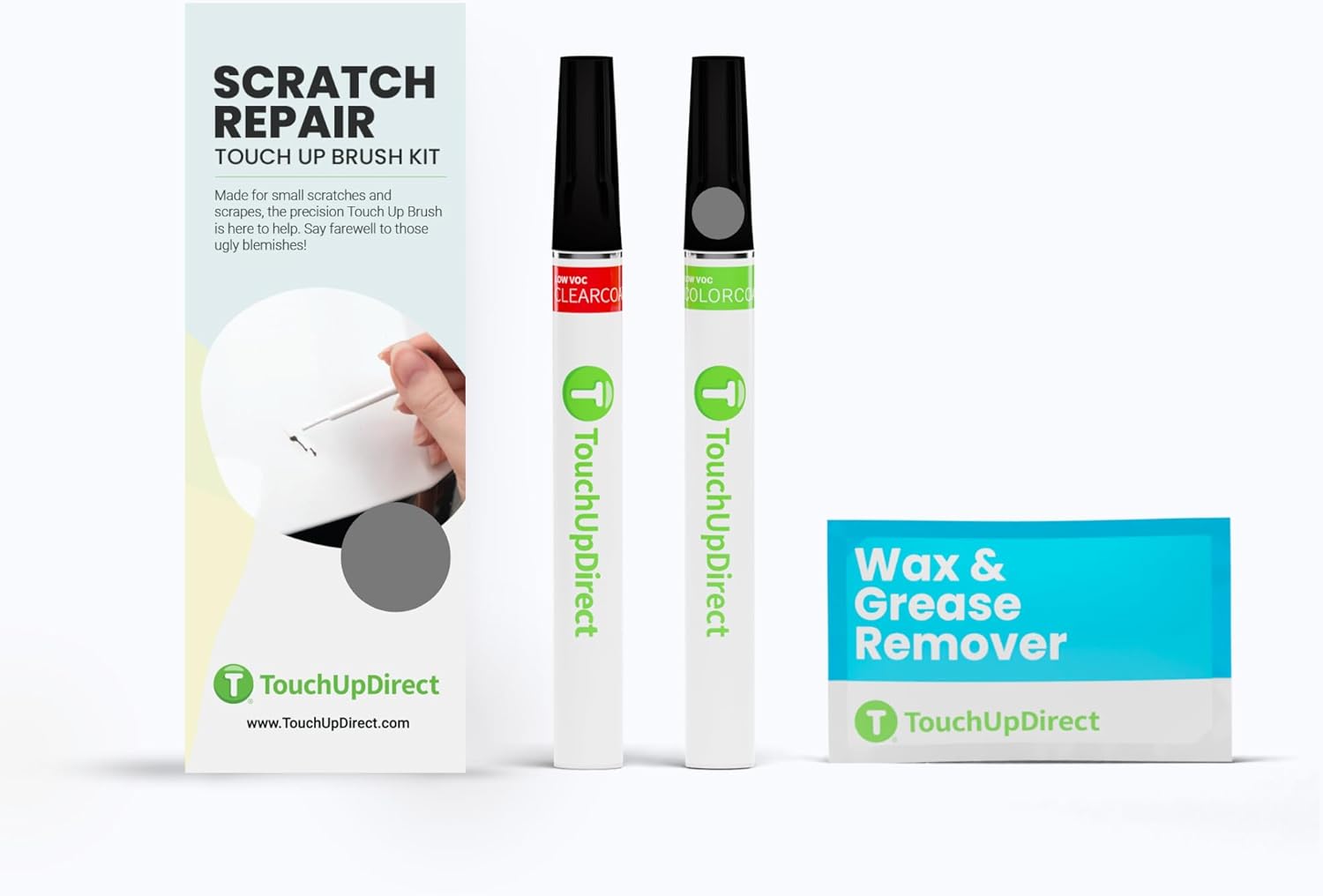 TouchUpDirect UJ Sterling Grey Metallic Scratch Repair Paint Kit