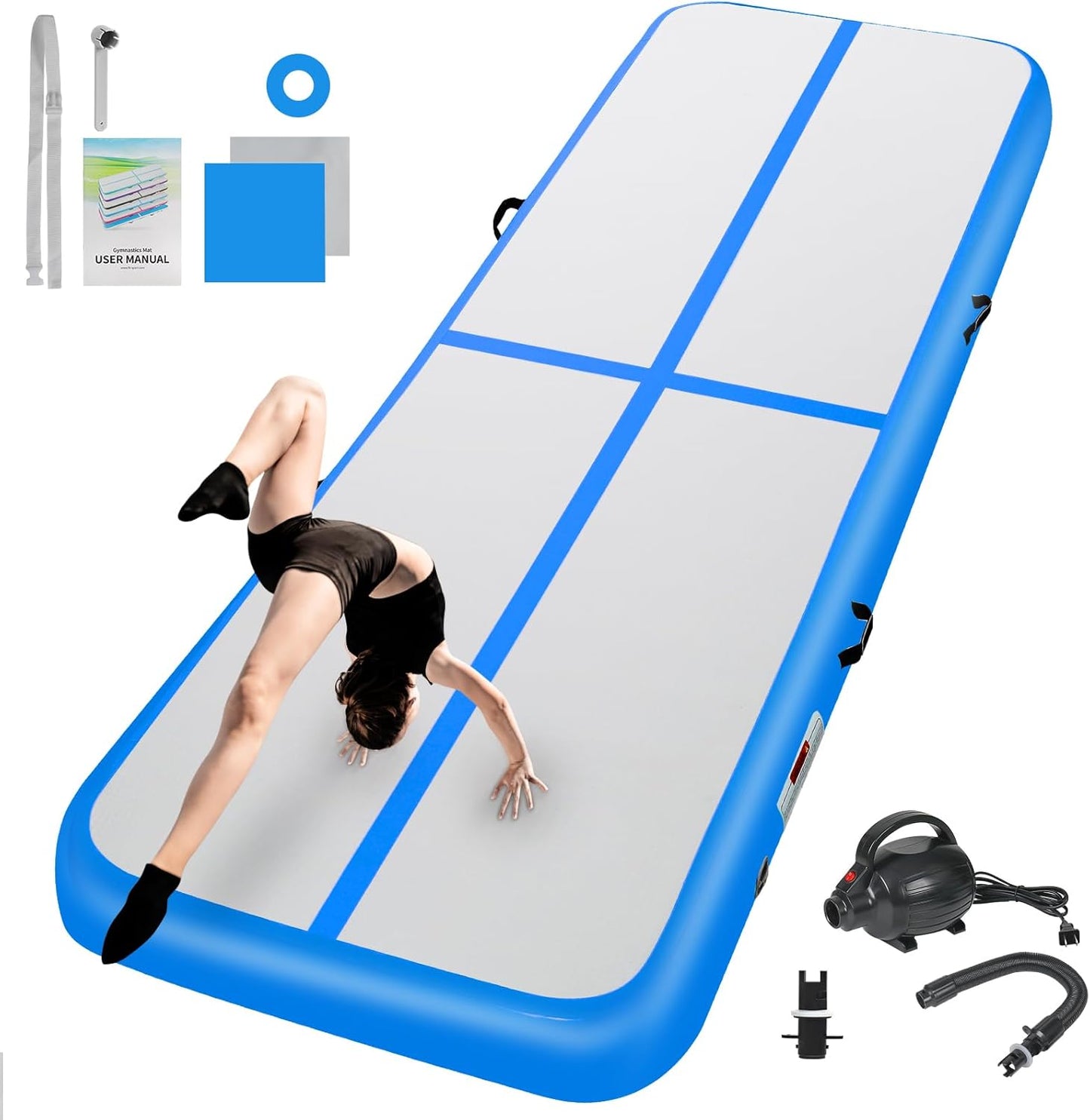 Inflatable Gymnastics Mat for Home Use and Training Needs