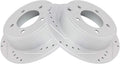Rear Performance Brake Rotor Pair for 2011-2014 Chrysler 200 - Drilled
