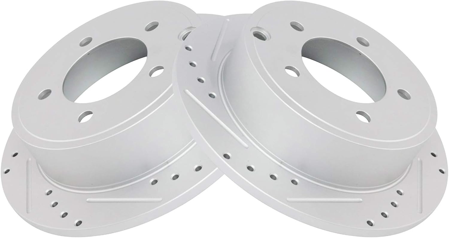 TRQ Rear Performance Brake Rotor Set for Avenger, Caliber, Lancer