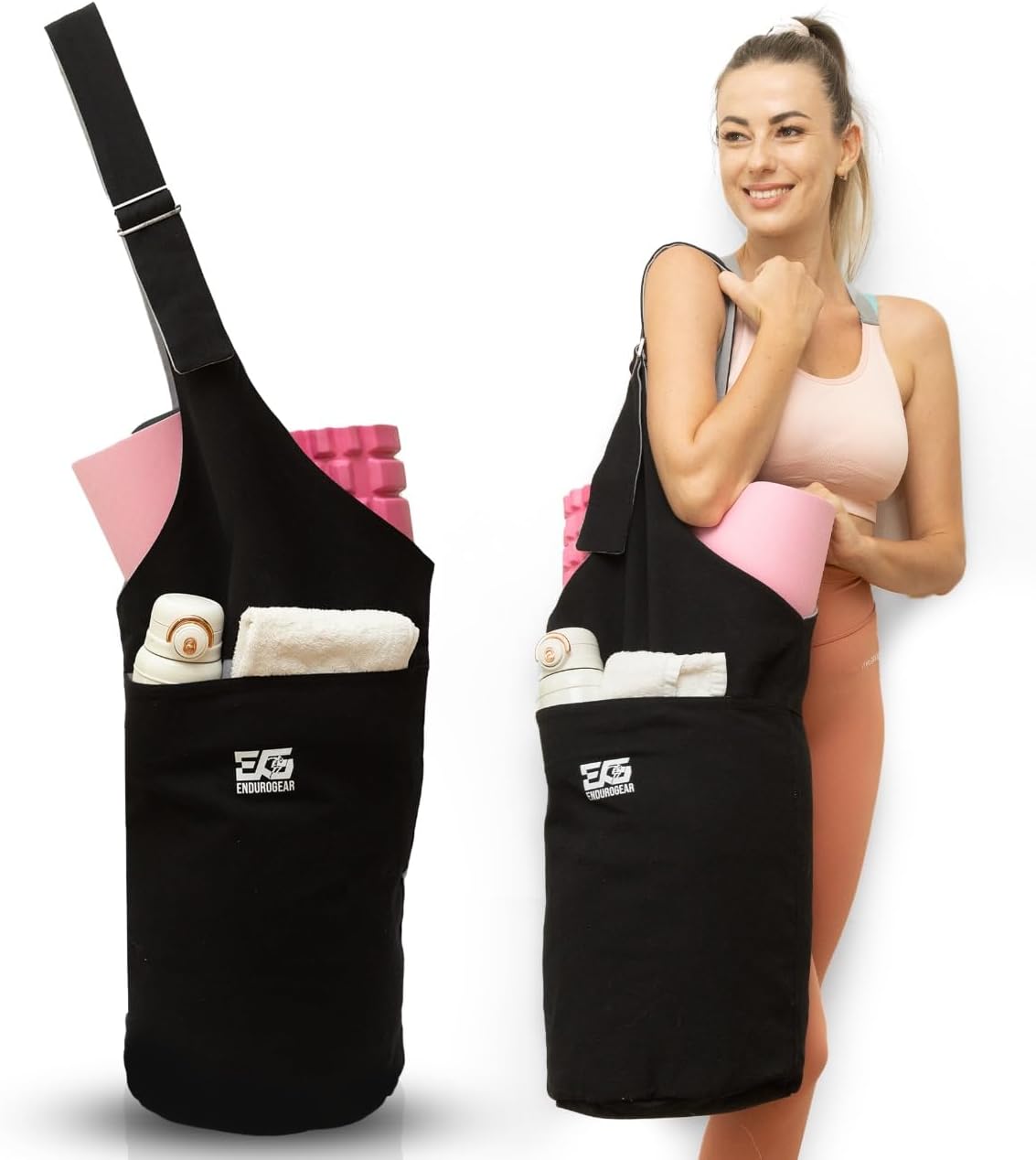 Durable Canvas Yoga Mat Carrier by ENDUROGEAR