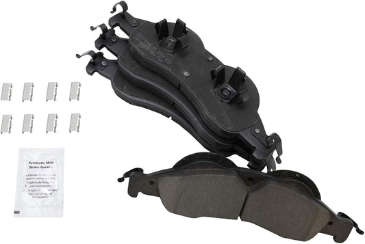 TRQ Front Brake Pads Ceramic for 2007-2009 Ford Expedition