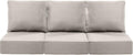 Luxury 24x24x6 Patio Couch Cushions Set of 3 - Deep Seat Comfort