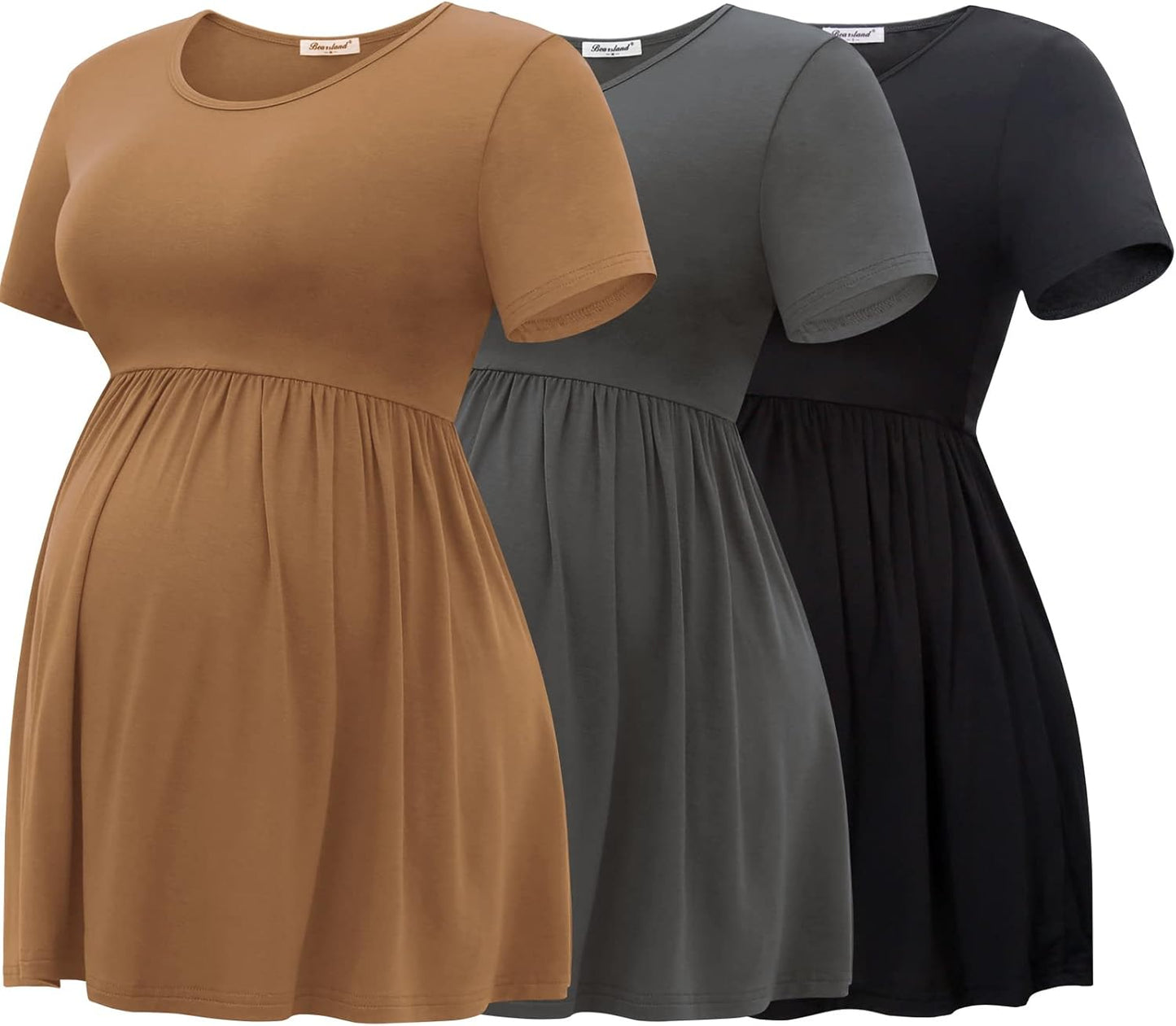 Comfortable Short Sleeve Maternity Tops for Breastfeeding Moms