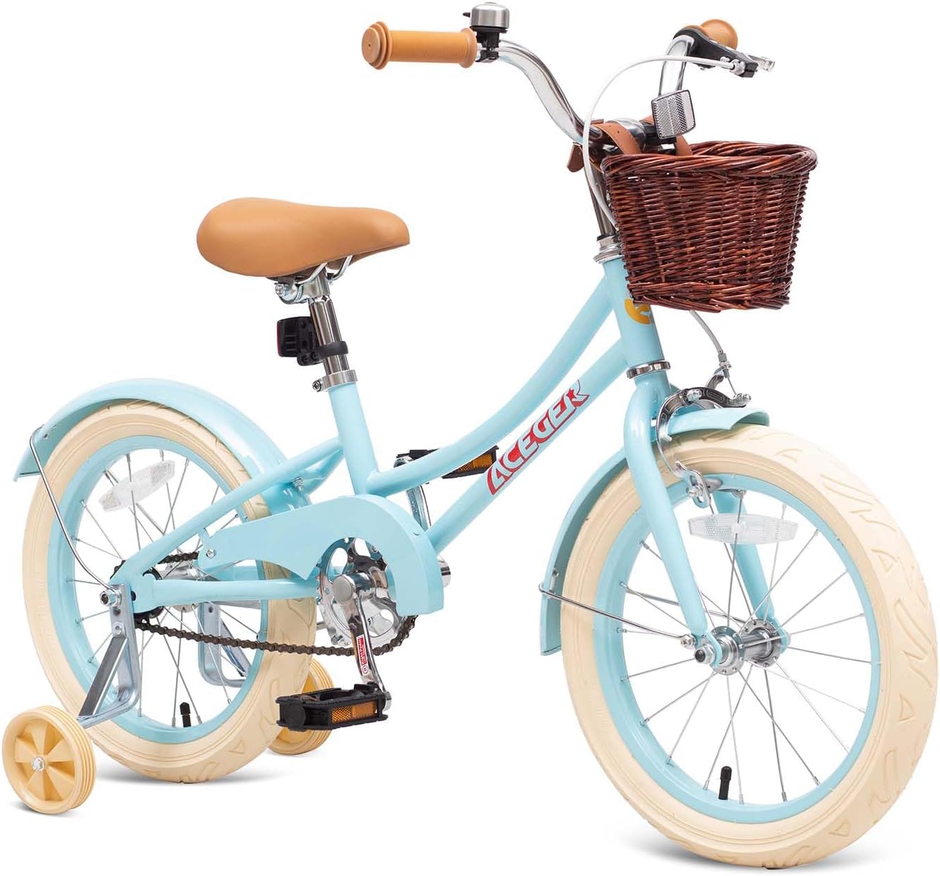 ACEGER Girls Bike with Basket for Kids Ages 3-13 Years