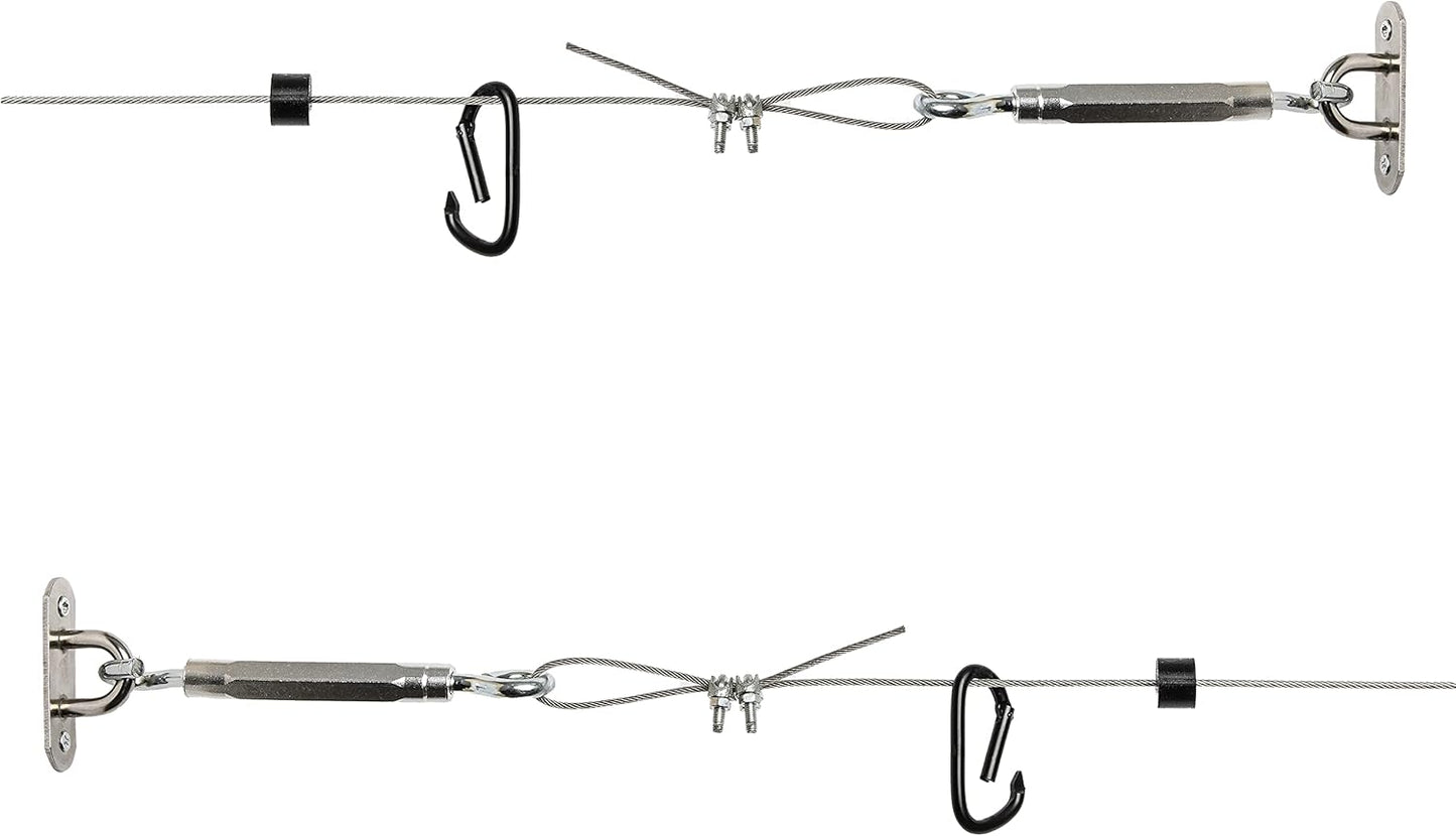 30ft Stainless Steel Hanging System for Sports Nets & Lights