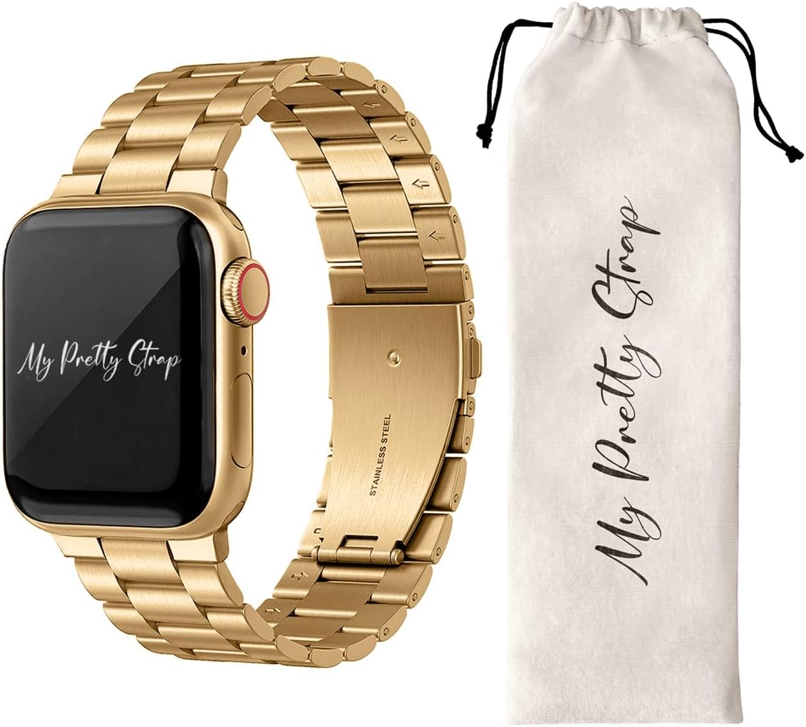 Premium Stainless Steel Apple Watch Band for Women - Adjustable