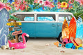 Beach Backdrop Tropical 10x8ft Luau Party Photo Background