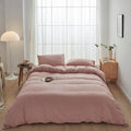 FACE TWO FACE Old Pink Duvet Cover Set for Full Size Beds