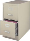 STAPLES 2-Drawer Vertical File Cabinet, Letter Size - Lockable Storage