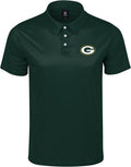 FOCO NFL Men's Performance Polo Shirt - Team Logo Comfort