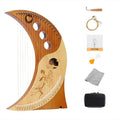 19-String Lyre Harp Kit - Ergonomic Lap Harp with Tuner & Picks