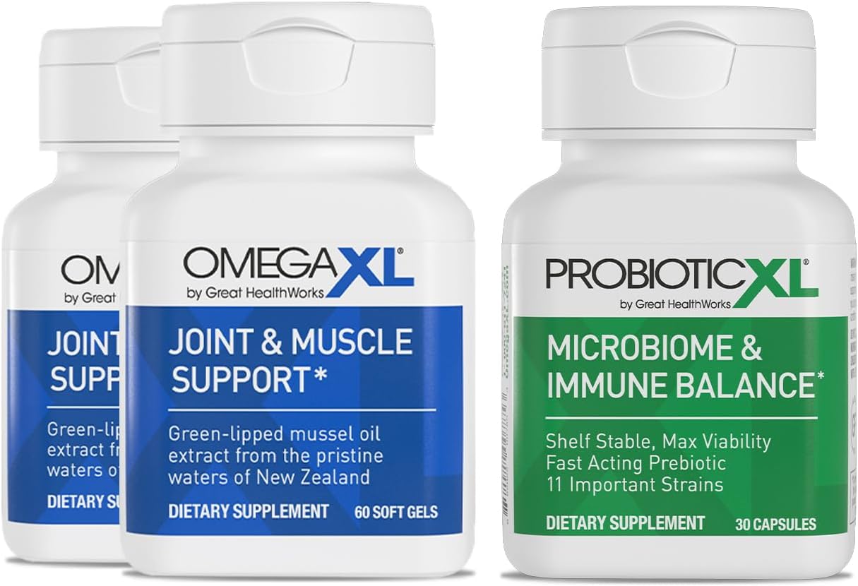 OmegaXL Powerful Joint and Muscle Support Supplement 60 Count
