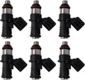 TRQ 6pc Engine Fuel Injector Set for Ford Lincoln Mazda V6 3.5L
