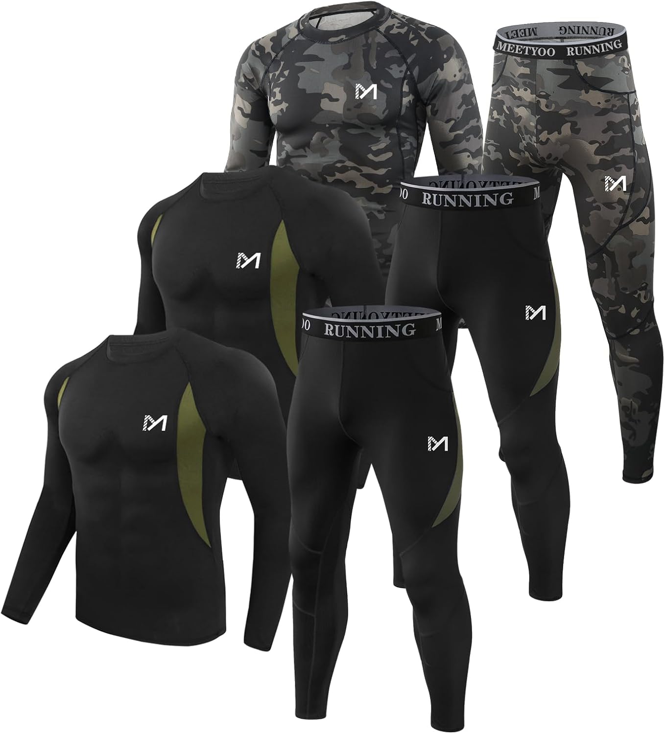 MEETYOO Thermal Underwear for Men: Fleece Lined Long Johns