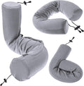Twist Memory Foam Travel Pillow for Airplanes - Adjustable Support
