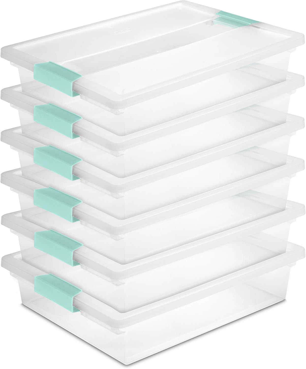 Sterilite 6-Pack Clip Box for Arts and Crafts Storage Needs