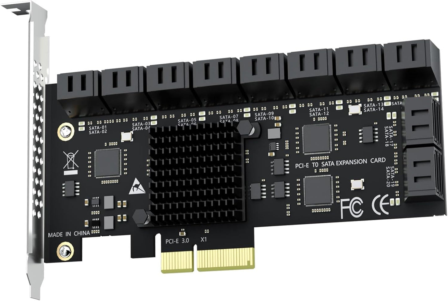 GLOTRENDS SA3220 20-Port PCIe X4 SATA Expansion Card Review