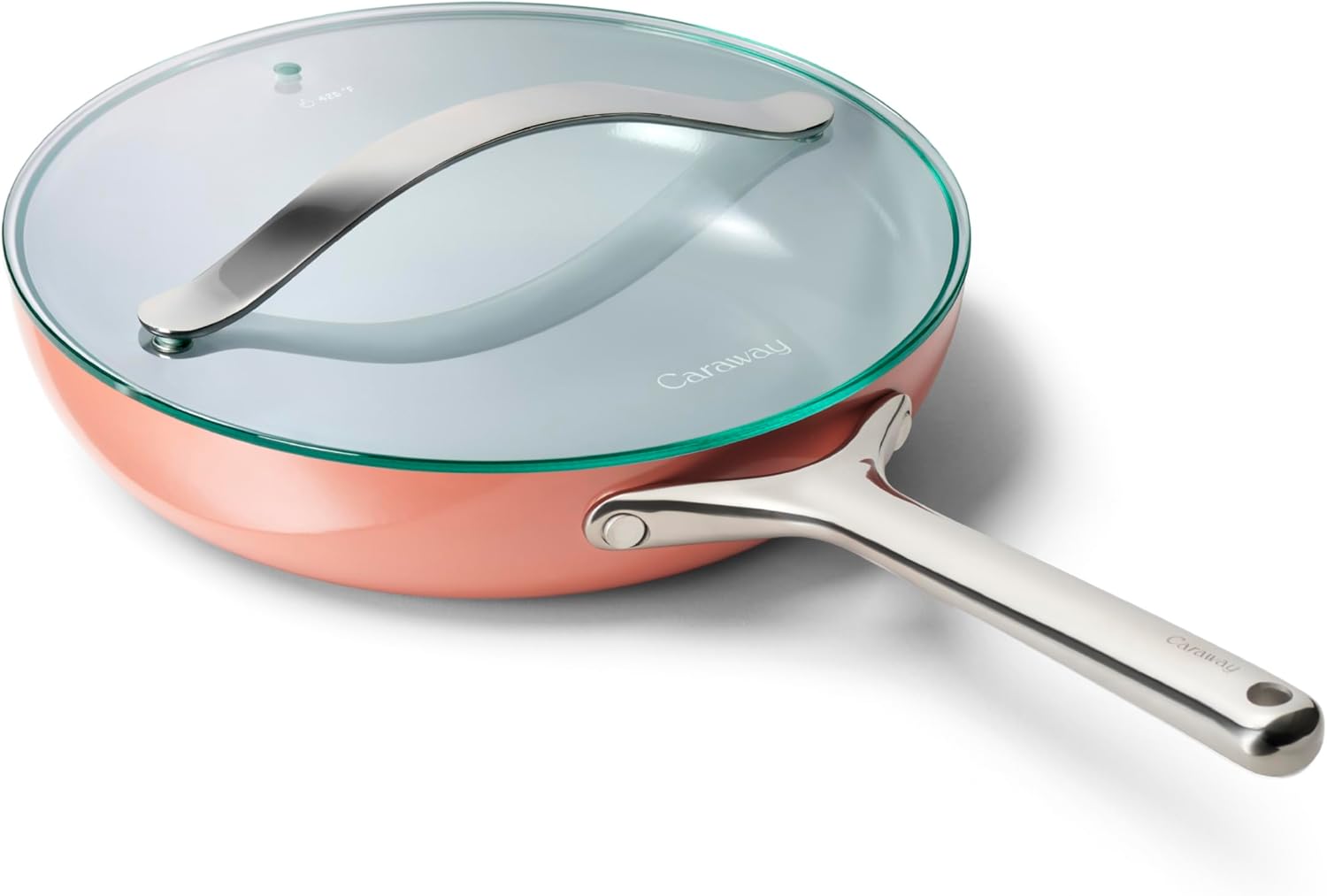 Caraway Nonstick Ceramic Frying Pan with Glass Lid - 10.5 in