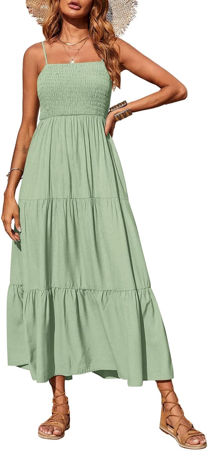 PRETTYGARDEN Women's Summer Maxi Dress for Casual Beach Wear