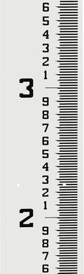 AdirPro 4ft Wide Stream Gauge - Heavy Duty All-Weather Water Depth