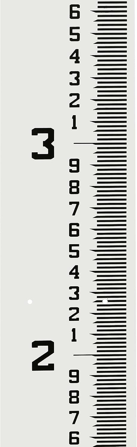 AdirPro 4 in Wide Stream Gauge - Heavy Duty All Weather Depth Meter