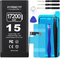 17200mAh Super Capacity Battery Compatible with iPhone 15 - Long Life