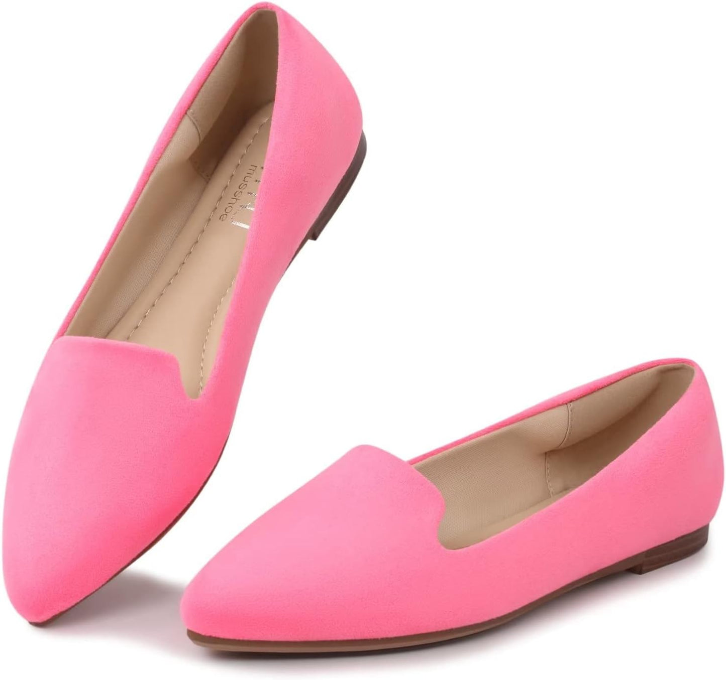 MUSSHOE Flat Shoes Women Comfortable Slip on Stylish Flats