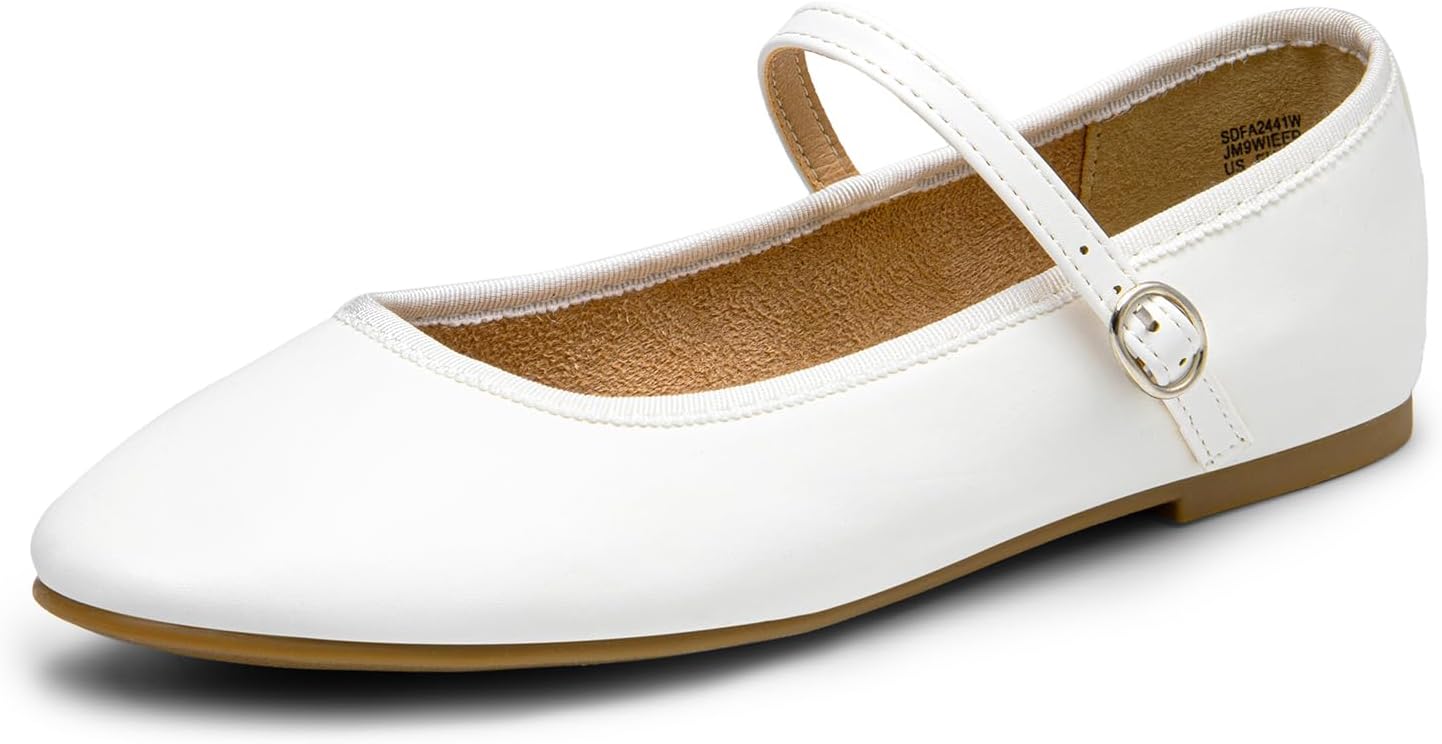 DREAM PAIRS Women's Ballet Flats Mary Jane Shoes for Comfort