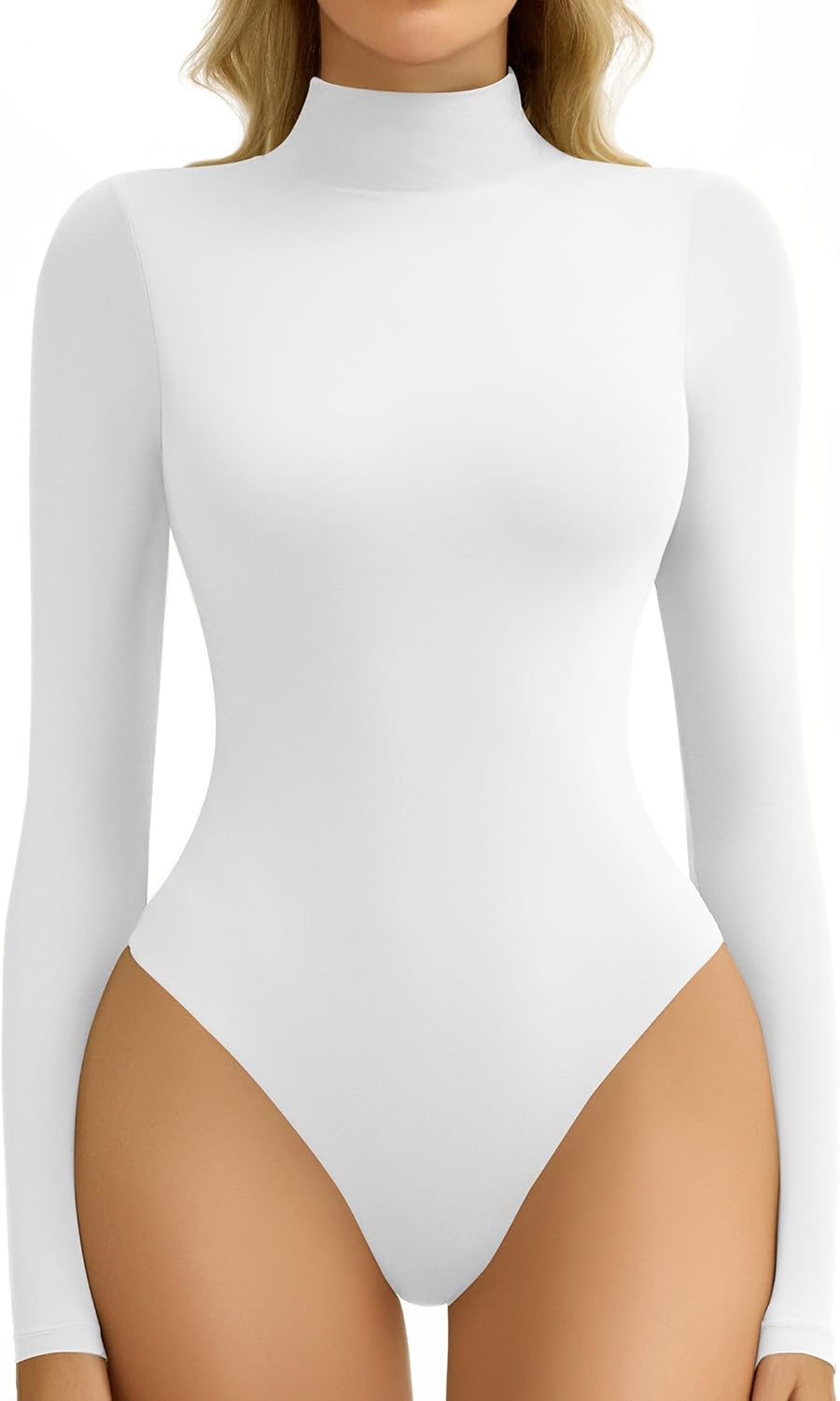 Avidlove High Neck Long Sleeve Bodysuit for Women Soft Fit