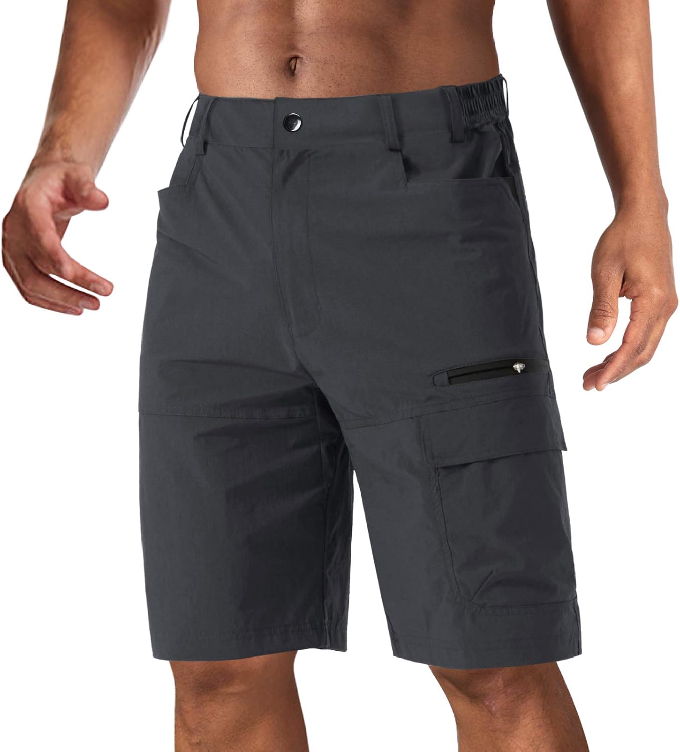 CRYSULLY Men's Hiking Cargo Shorts for Outdoor Summer Activities