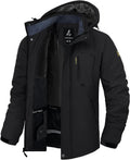 Men's Winter Ski Jacket Waterproof Fleece Coat - Warm Insulated Parka