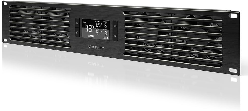 AC Infinity CLOUDPLATE T7-N Rack Mount Fan Panel for Cooling