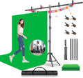 Green Screen Backdrop with Stand Kit - Portable 6.5 x 5 ft Studio